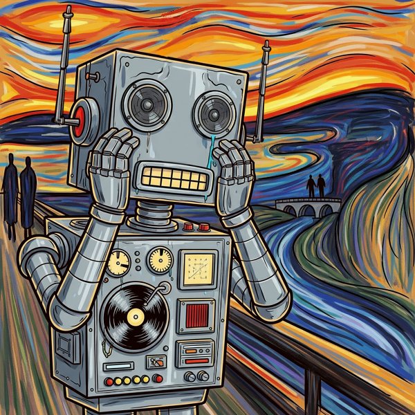 The Screambot - digital art by BasicGlitch