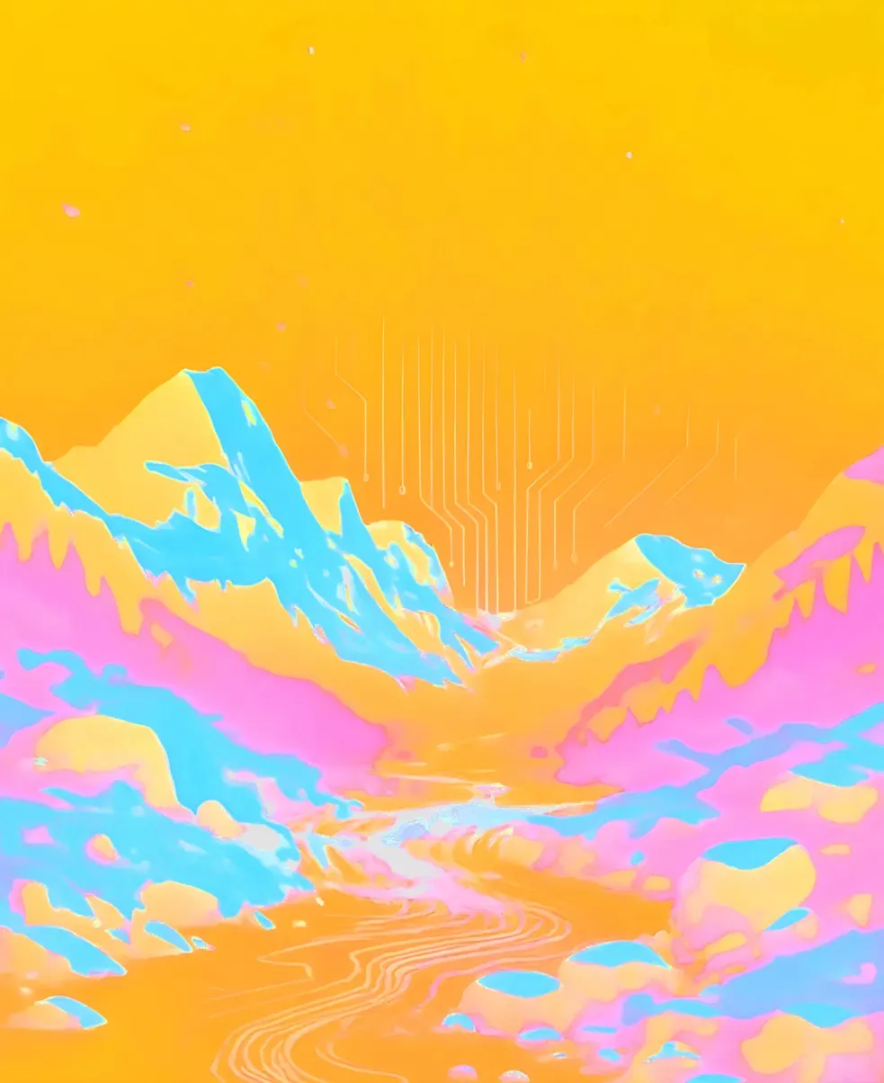 Sangre De Cristos — Colorado - Digital Art by BasicGlitch