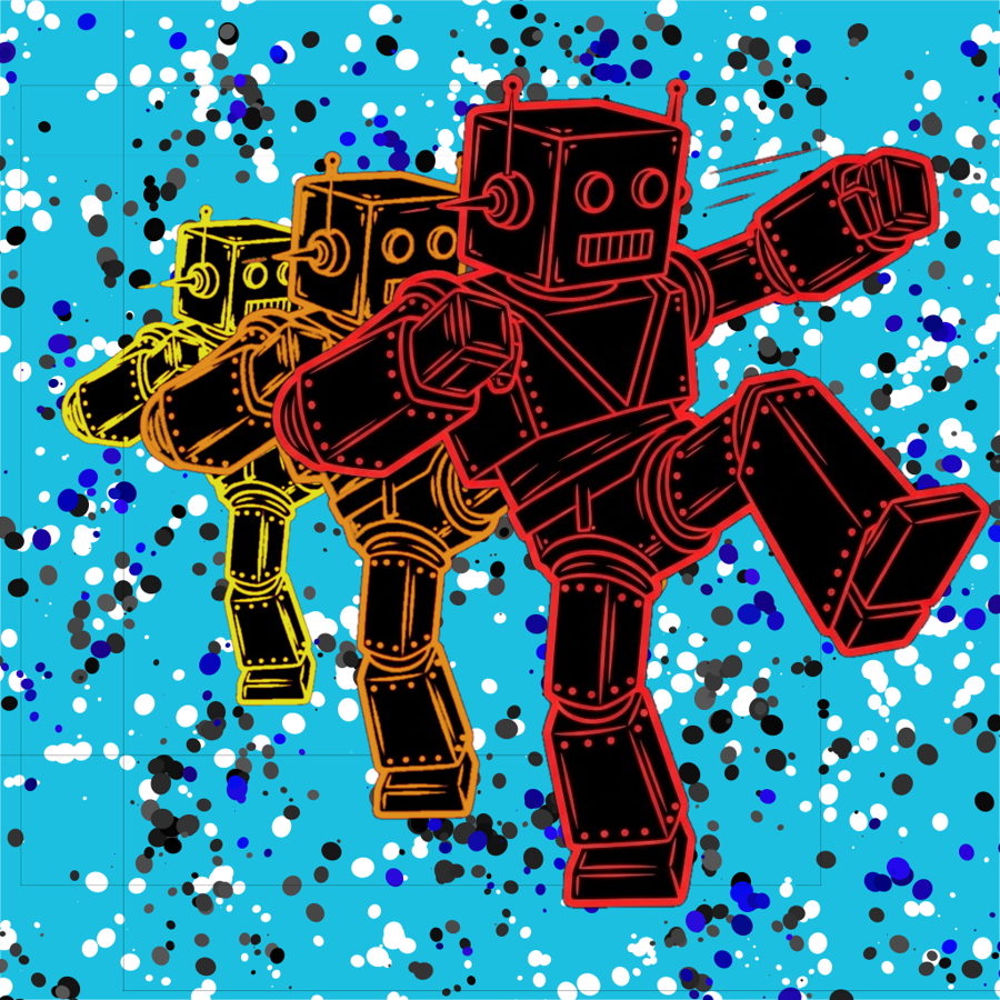 Karateboticus - Digital Art by BasicGlitch