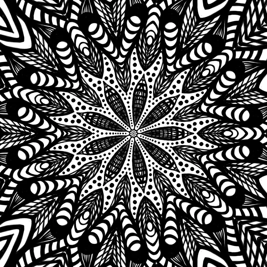 Monopattern (Spiral Studies — Original) - Digital Art by BasicGlitch