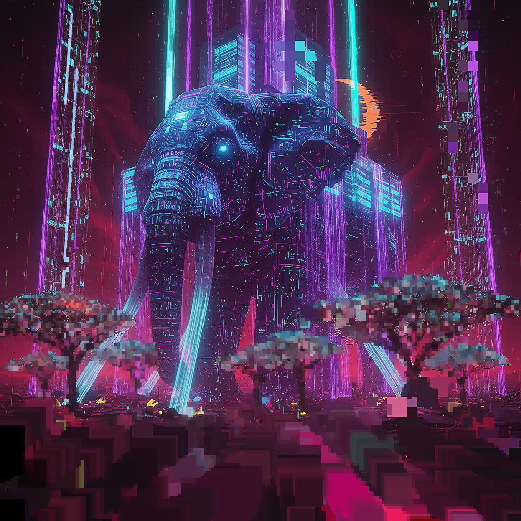 Monument Memory - Digital Art by BasicGlitch