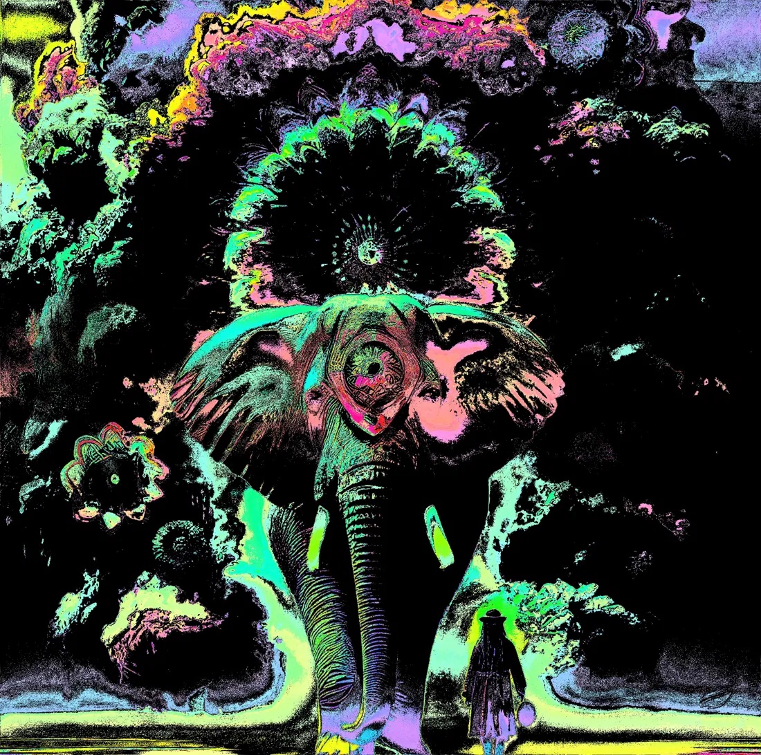 Pachydermis — Phish Edition Inked - Digital Art by BasicGlitch
