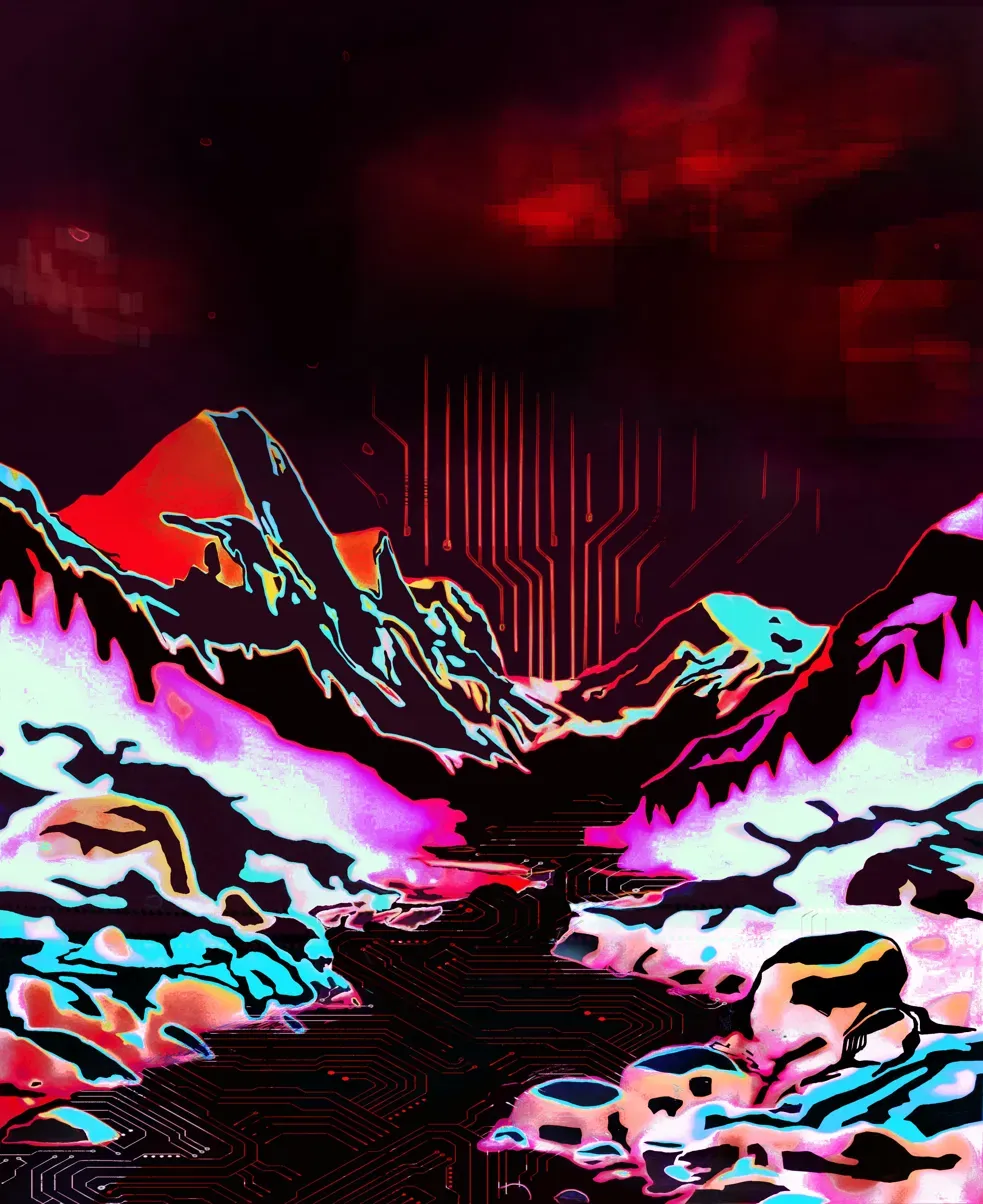 Sangre De Cristos — Blanca at Dusk - Digital Art by BasicGlitch