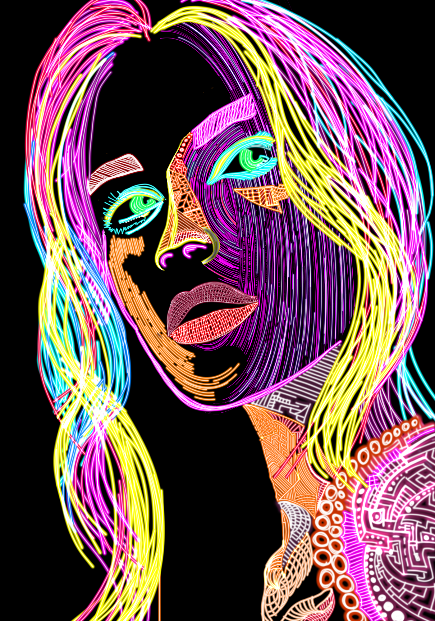 Sidepiece Dimepiece - Digital Art by BasicGlitch